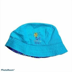 Mermaid at Heart Bucket Hat Blue Sz 4-6x Girls